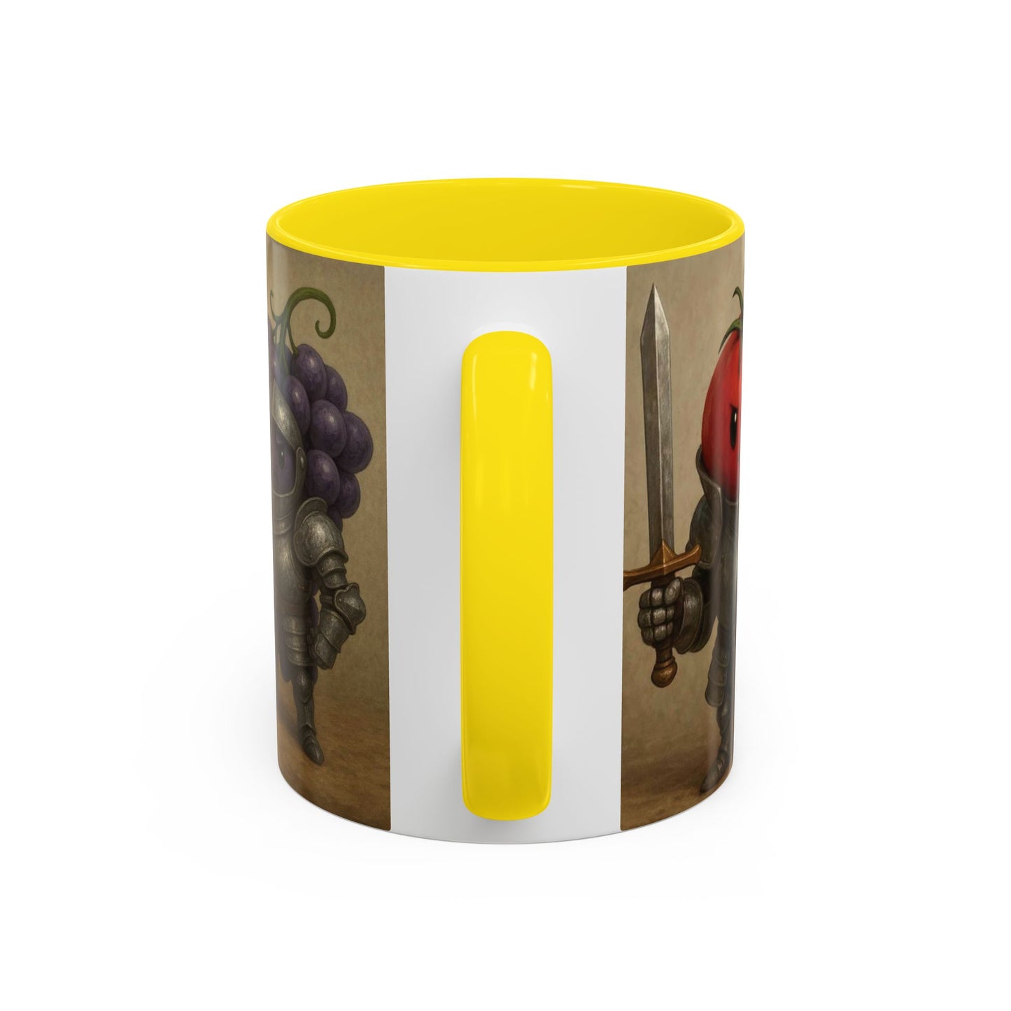 Fruit and Veggie Knights Accent Coffee Mug (11, 15oz)