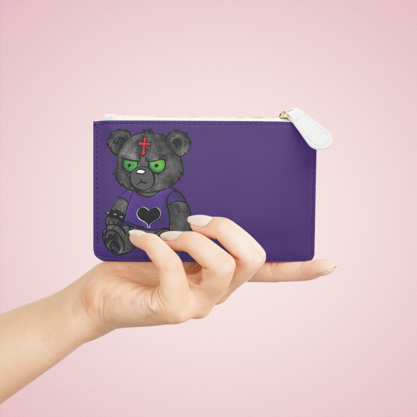 Punk Bear Mini Clutch Bag