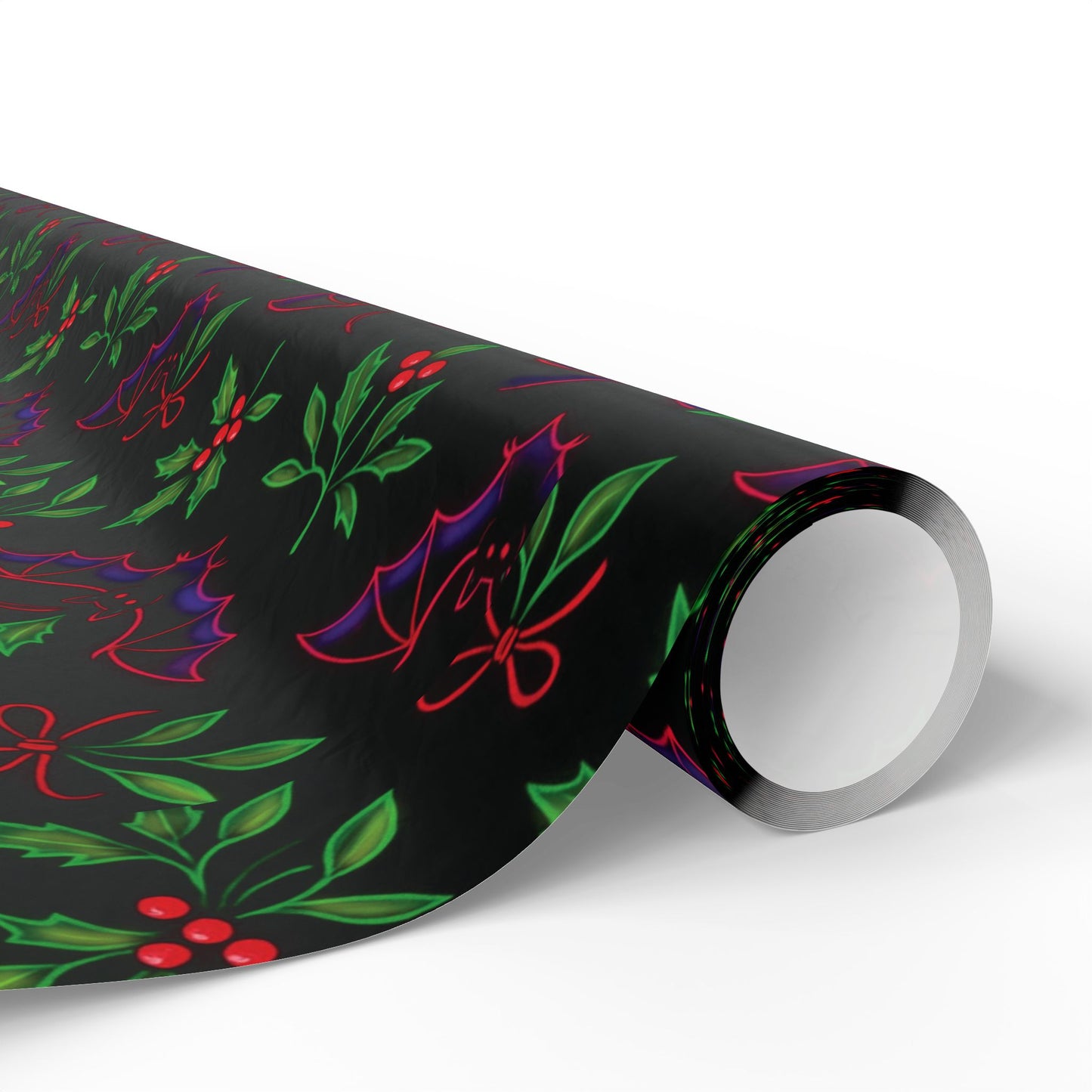 Bats and Holly Wrapping Papers