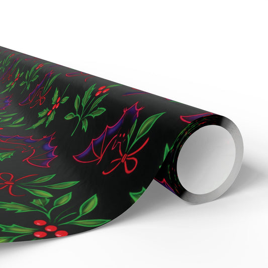 Bats and Holly Wrapping Papers