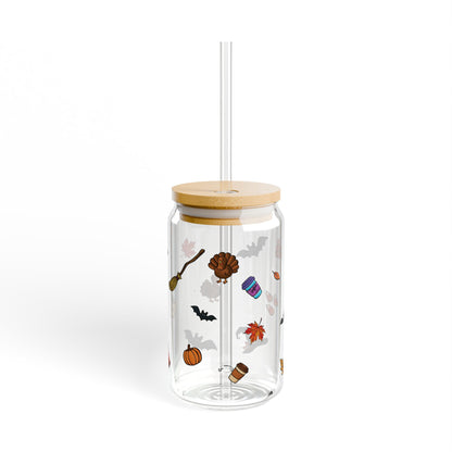 Fall Fun Sipper Glass, 16oz