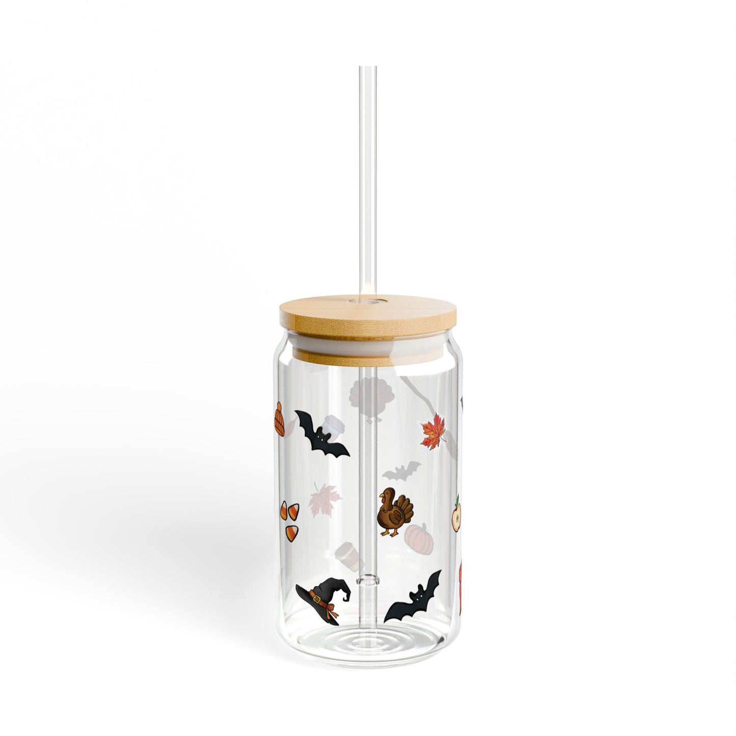 Fall Fun Sipper Glass, 16oz