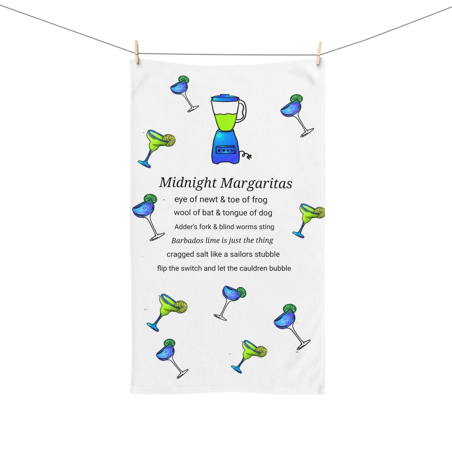 Witchy Margaritas Hand Towel
