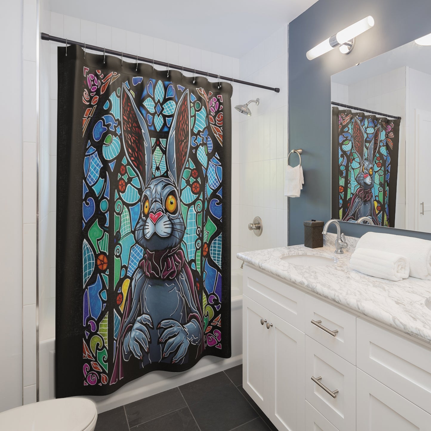 Royal bunny Shower Curtain