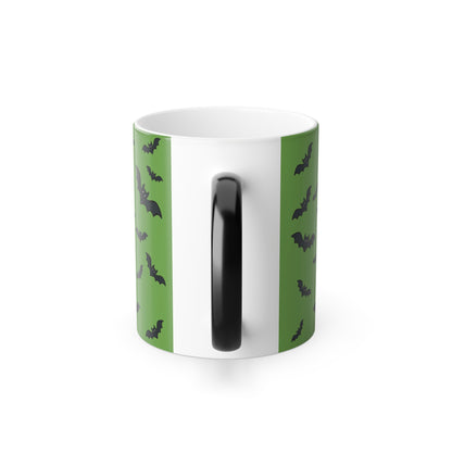 Bats in Flight Color Morphing Mug, 11oz